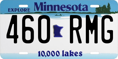 MN license plate 460RMG