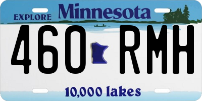 MN license plate 460RMH