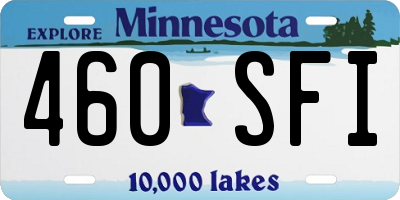 MN license plate 460SFI