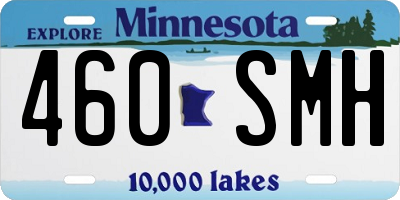 MN license plate 460SMH