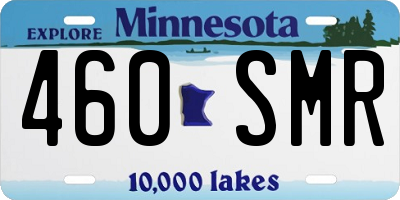 MN license plate 460SMR