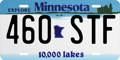 MN license plate 460STF