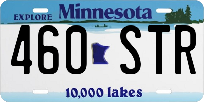 MN license plate 460STR
