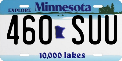 MN license plate 460SUU
