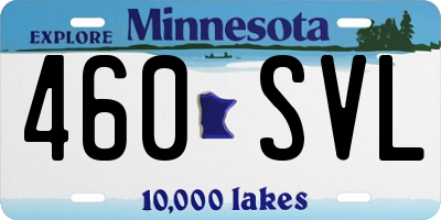 MN license plate 460SVL