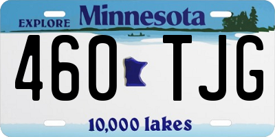 MN license plate 460TJG