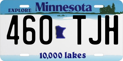 MN license plate 460TJH