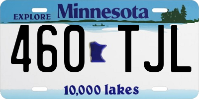 MN license plate 460TJL