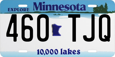 MN license plate 460TJQ
