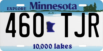 MN license plate 460TJR
