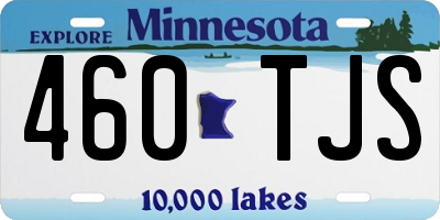 MN license plate 460TJS