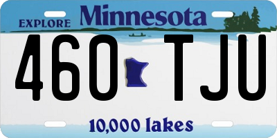 MN license plate 460TJU