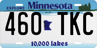 MN license plate 460TKC