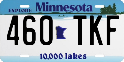 MN license plate 460TKF