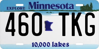 MN license plate 460TKG