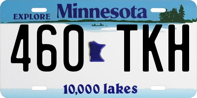 MN license plate 460TKH