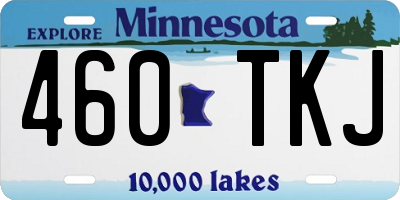 MN license plate 460TKJ