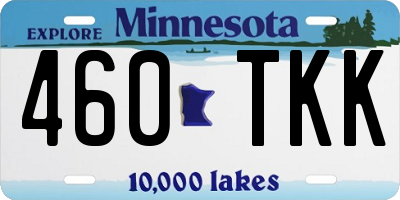 MN license plate 460TKK