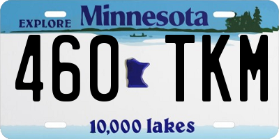 MN license plate 460TKM