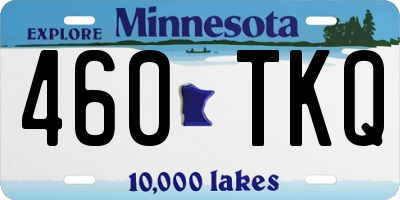 MN license plate 460TKQ