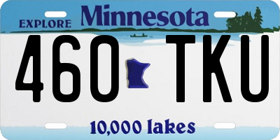 MN license plate 460TKU