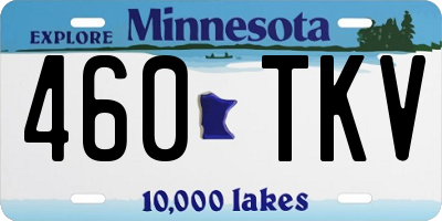 MN license plate 460TKV