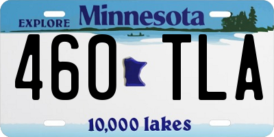 MN license plate 460TLA