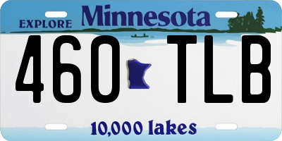 MN license plate 460TLB