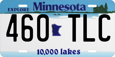 MN license plate 460TLC