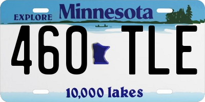 MN license plate 460TLE