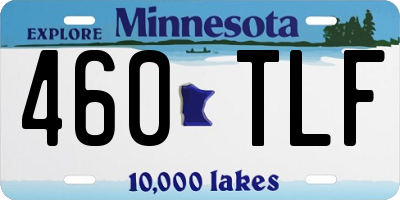 MN license plate 460TLF