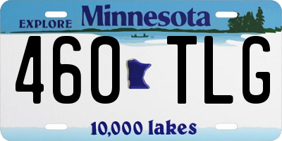 MN license plate 460TLG