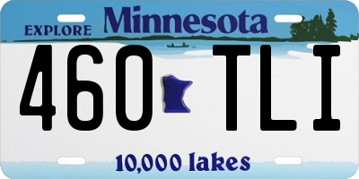 MN license plate 460TLI