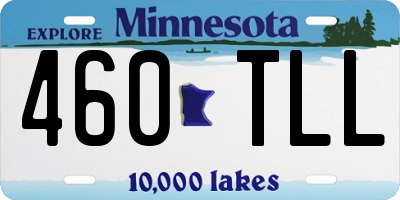 MN license plate 460TLL
