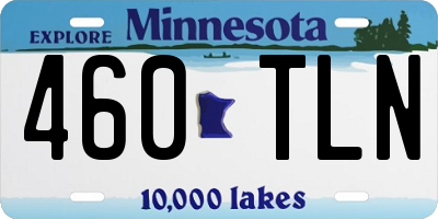 MN license plate 460TLN