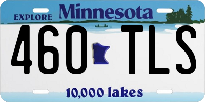 MN license plate 460TLS