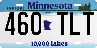 MN license plate 460TLT