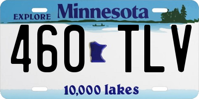 MN license plate 460TLV