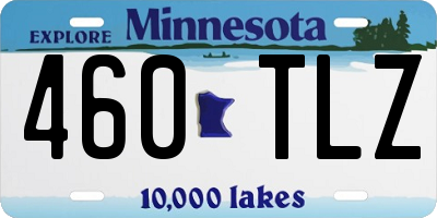 MN license plate 460TLZ