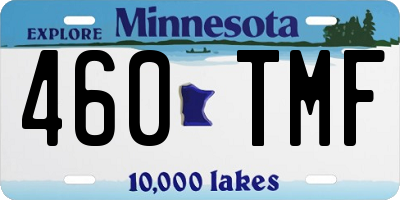 MN license plate 460TMF