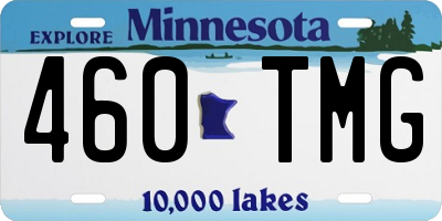 MN license plate 460TMG