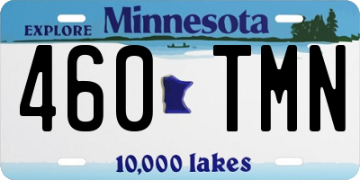 MN license plate 460TMN
