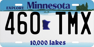 MN license plate 460TMX