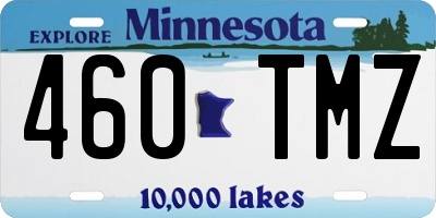 MN license plate 460TMZ