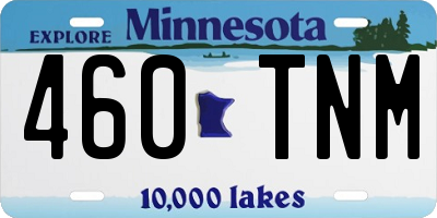 MN license plate 460TNM
