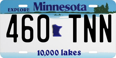 MN license plate 460TNN