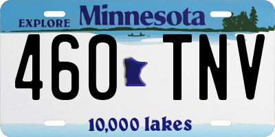 MN license plate 460TNV