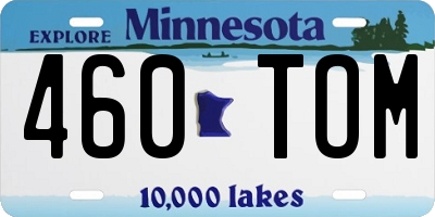 MN license plate 460TOM