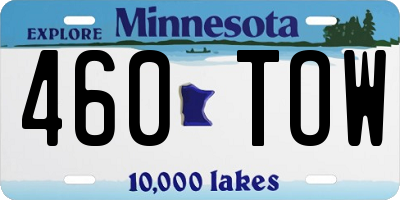 MN license plate 460TOW
