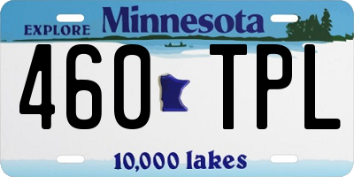 MN license plate 460TPL